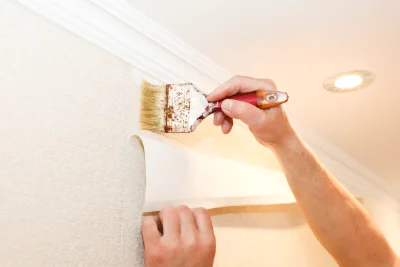 Pose de papier peint à Castelnau-d'Anglès — revêtements muraux et toiles de verre